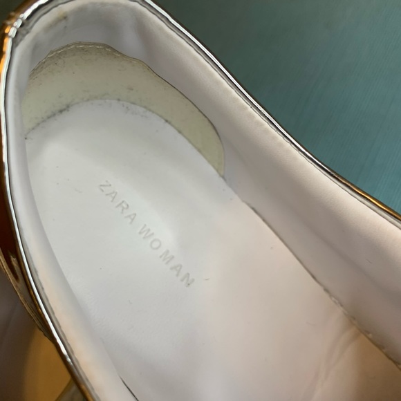 Zara Woman mirror Silver sneakers - 9 (39) 💎 - Picture 3 of 7